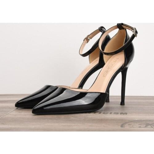 SZ13 Ankle Strap Leather Women Pumps Customized High Heels Plus Size 43 44 45 46 33 34 35 Wedding High Heeled Shoes Pumps Women