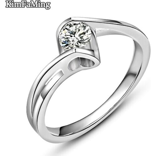 Exquisite Tension Setting Female 925 Sterling Silver Twisted Heart Shape Eagegament Ring Aniversary Occassion Jewelry SR038