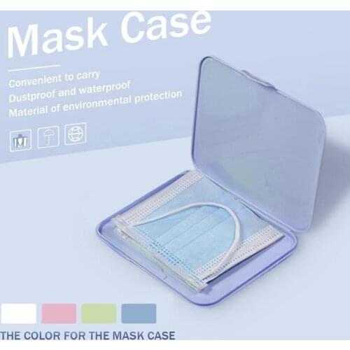 1pc Portamascarillas Box Saves Mask Folding Mask Storage Box For Mascara Portable Dustproof Facemask Holder Portamascarillas Box