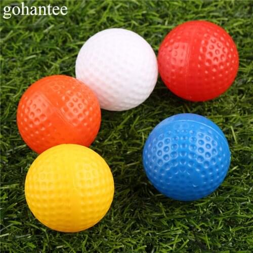 10 Pieces (1 lot) 41mm Golf Hollow Balls without Holes Outdoor Sports Training Plastic Golf Balls 5 Colors Golf Practice Balls