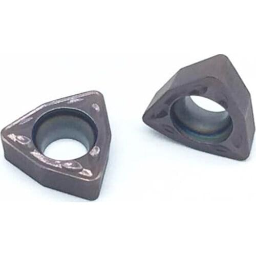10PCS WCMX040208 FN ACZ330 Turning tools U drill Carbide inserts drill hole machining turning cnc lathe tools