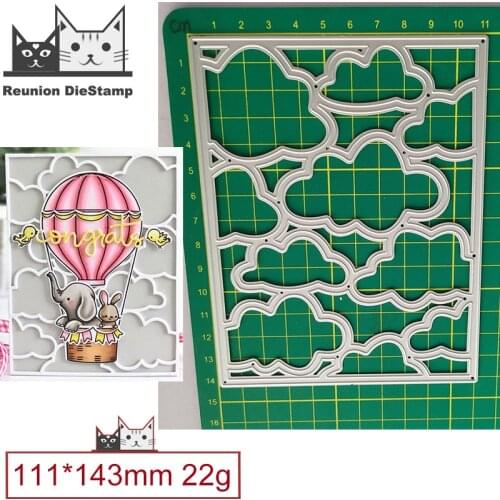 2021 Cut Die Cloud Hollow Background Frame Metal Cutting Dies DIY Scrapbooking Steel Craft Die Cut Embossing Paper Cards