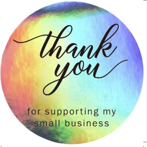 3-10cm Silver Laser Customized Text Logo, Holographic Sticker Label Adhesive, Customize Your Personalized LabelCustom Round Stic