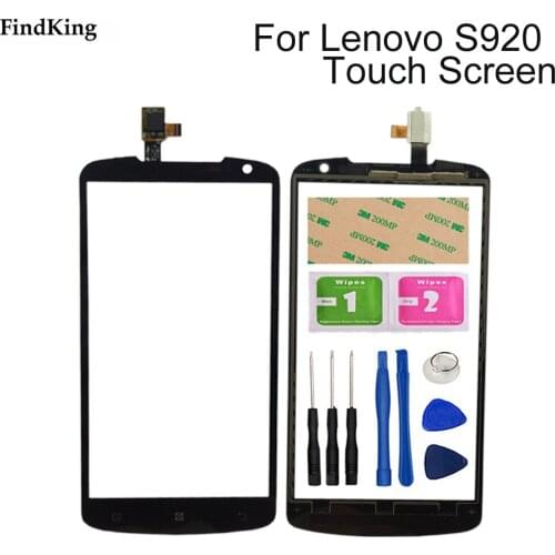 5.3'' Touch Screen For Lenovo S920 S 920 Touch Screen Digitizer Panel Front Glass Lens Sensor Tools