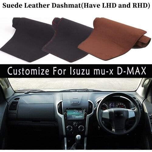 Accessories Car-styling Suede Leather Dashmat Dashboard Cover Dash Carpet Isuzu mu-x MUX DMAX D-MAX 2015 2016 2017 2018 2019
