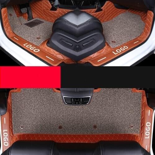 Custom Car Floor Mats for Suzuki Jimny SX4 SWIFT VITARA No Odor Wire Loop Leather Carpets Waterproof Coil Foot Pad
