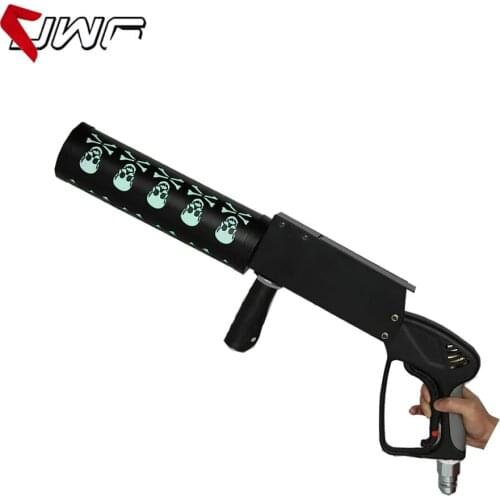 Free Shipping Handheld Led Co2 Gun Cryo LED Ghost CO2 Jet Machine Pistol Special Effects Co2 Cannon Guns Free Co2 Gas Hose