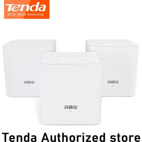 Tenda MW3 Nova Mesh Wireless Wifi Router AC1200 Dual-Band for Whole Home Wifi Coverage Mesh WiFi System Wireless Bridge Repeater