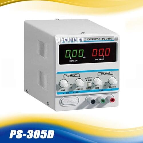 1PC ZHAOXIN Variable 30V 5A DC Power Supply For Lab PS-305D Adjustment Digital Regulated DC Power Supply
