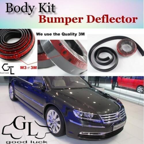 Bumper Lip Deflector Lips For Volkswagen VW Phaeton Front Spoiler Skirt For TopGear Friends Car Tuning / Body Kit / Strip