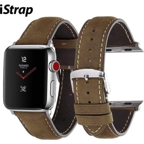 IStrap for Apple Watch Band Leather Strap iWatch Accessories Series 1/2/3/4 Watch Band 38mm 40mm 42mm 44mm