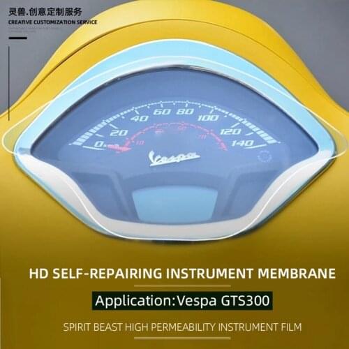 Spirit Beast Motorcycle speedometer Scratch TPU Protection Film Dashboard Screen Instrument Protection sticker For VESPA GTS300