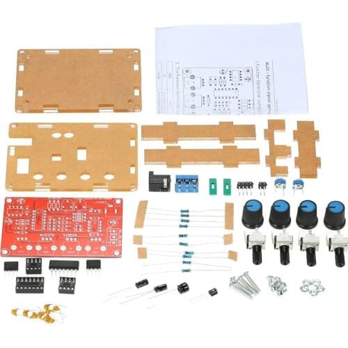 ICL8038 Function Signal Generator Module DIY Kit Sine/Triangle/Square/Sawtooth Output 5Hz~400kHz Adjustable Frequency Amplitude