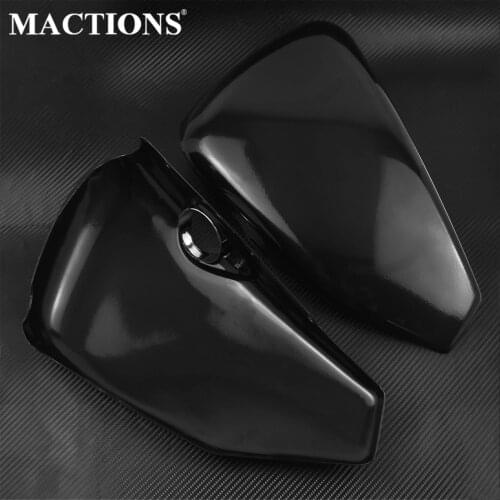 Motorcycle Black Battery Cover Left Right Side Fairing Gas Tank Panel Covers Guard For Harley Sportster XL883 XL1200 2014-2020