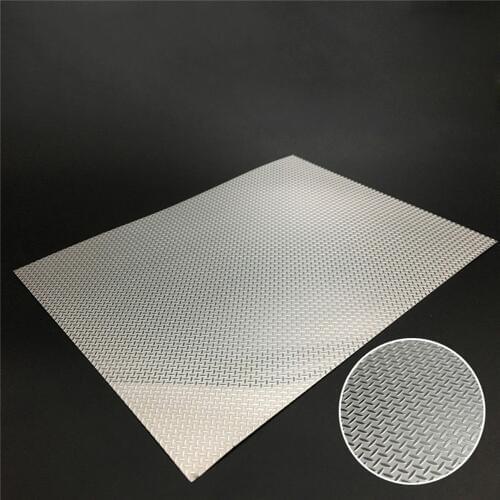 20*15cm Stainless Steel Anti-skid Plate for Tamiya 1/14 Scania R470 R730 R620 56323 MAN Benz 1851 ACTORS RC Tractor Accessories