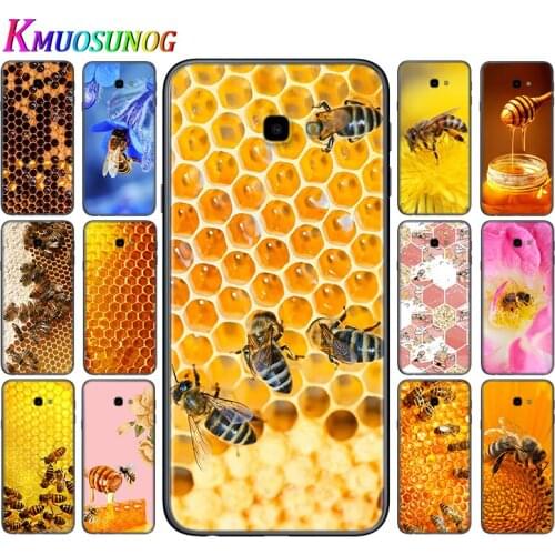 Silicone Cover Honeycomb Honey Bee For Samsung Galaxy J8 J7 Duo J6 J5 Prime J4 Plus J3 J2 Core 2018 2017 2016 Phone Case