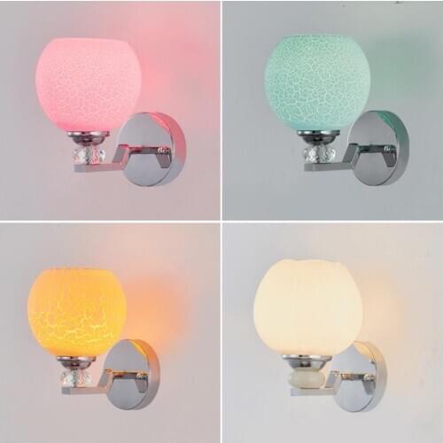 New modern bedside color wall lamp led bedroom personality creative simple wall lamp living room corridor stairs aisle lamp