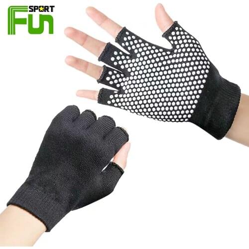 STARFUN Yoga Sports Gloves For Women Men Gym Fitness Non Slip Training Workout Bodybuilding Half Finger Warm Winter Gloves