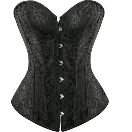 Vintage Women Bridal Wedding Corsets and Bustiers Top Corselet Overbust Lingerie Cupless Corset Push Up Waist Women Wedding