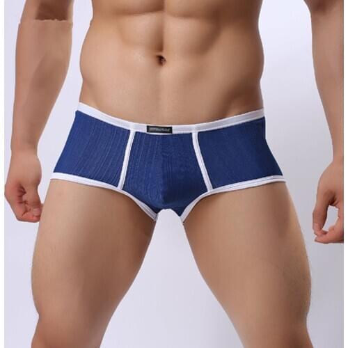 YUFEIDA Sexy Mens Boxer Shorts Underwear Trunks Soft Comfortable Underpants Slip Homme Panties Man Boxers Bulge Pouch Underwear