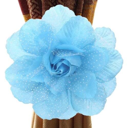 Peony Flower Curtain Clip-On Curtain Strap Tie Backs Hold backs Curtain Tie Curtain Accessories Decoration Straps Home Decor