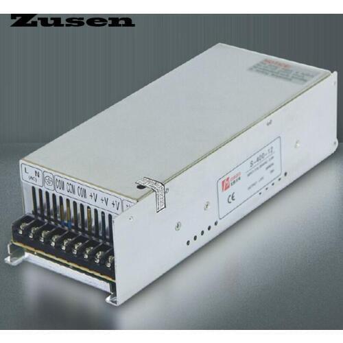 Zusen S-400W 12V 15V 18V 24V 36V 48V Single output Switching Power supply