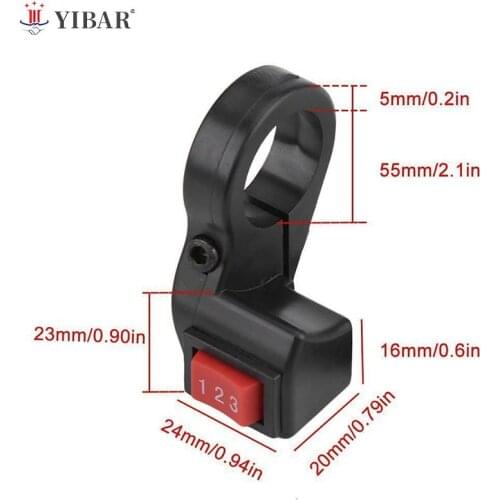 1PC 22mm 7/8in Electric 3 Speed Module Handlebar Switch Shift For Motorcycle Scooter Motorcycle Switch