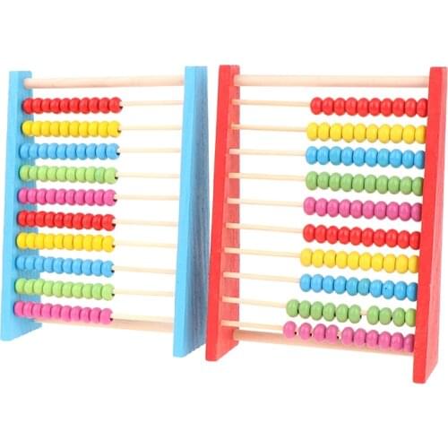 1 Pc Wooden Abacus Child Math Educational Learning Toy Calculat Bead Counting Kid Toy
