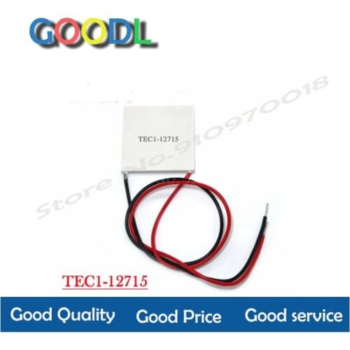 1PCS TEC1-12715 TEC Thermoelectric Cooler Peltier TEC1 12715 12V 15A 40*40mm Peltier Elemente Module Heatsink Cooling Plate