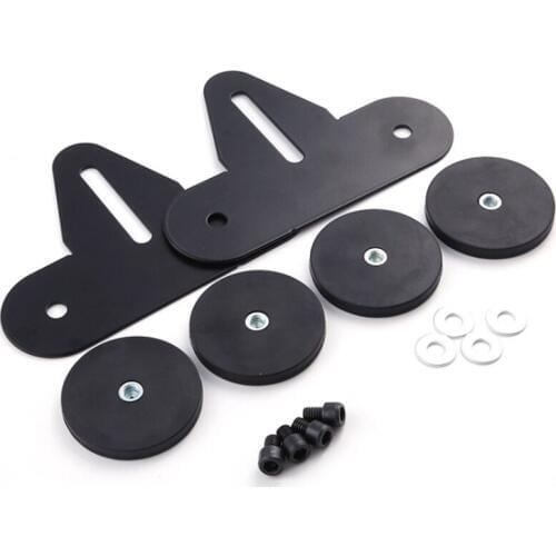 2Pcs Car Roof LED Light Bar Durable Mount Bracket Strong Magnetic Base Holder for SUV Roof Bar Holder