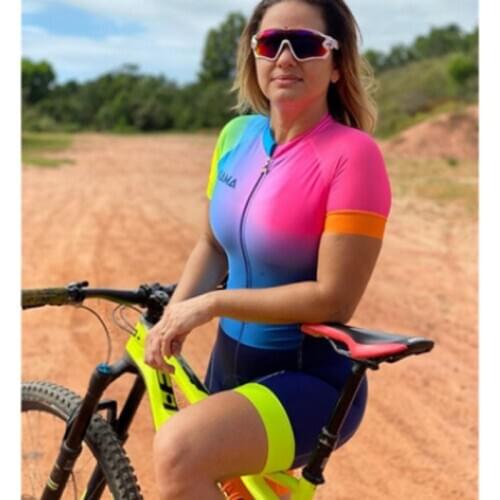 2020XAMA Pro Professional Womens Triathlon Skinsuit Cycling Jersey Sets Macaquinho Ciclismo Feminino Bike Clothes Gel Jumpsuit