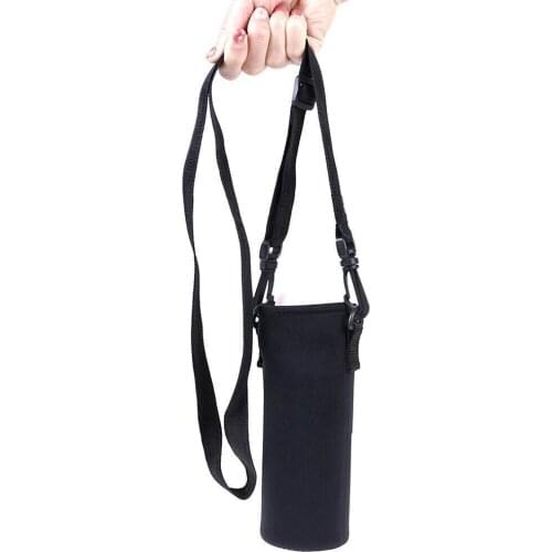 420ml-1500ml water bottle carrier insulated cover bag holder strap travel