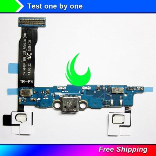 5Pcs/Lot Note4 USB Charging Port Connector Dock Flex Cable Replacement For Samsung Galaxy Note 4 N910F N910P N910T N910V N9100