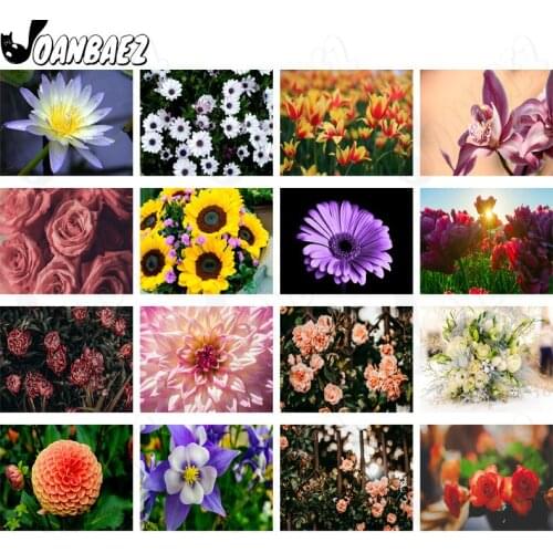 Small Daisy Diamond Painting Tulip Plant Cross Stitch Embroidery 5D Diy Mosaic Kit Hand Inlaid Home Decoration Accessories