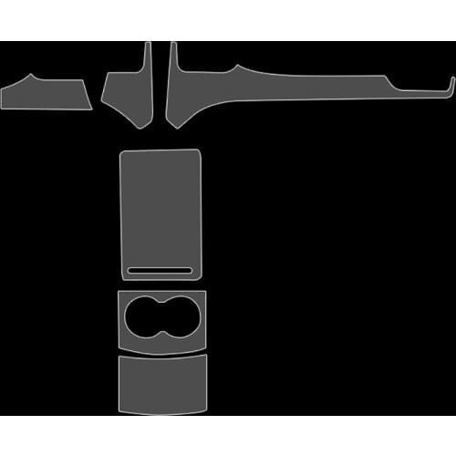 Car-Styling New Car Interior Trim Dashboard Clear Paint Protective Film Stickers for Tesla Model S