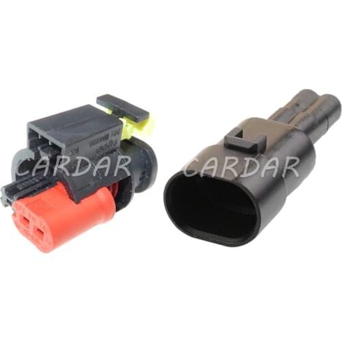 1 Set 2 Pin 284556-1 Automotive Connector VVT Plug The Electromagnetic Valve Socket For Buick Chevrolet Cruze