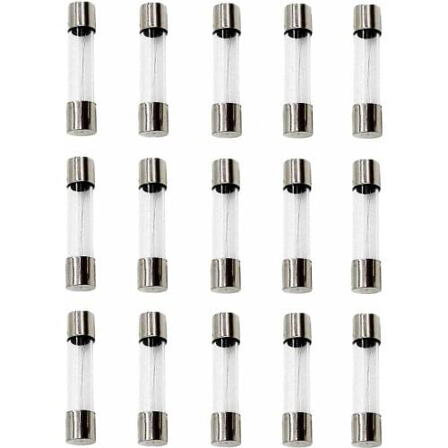 1A Glass 3AG Fast Blow Fuse - 250V 6x30mm - Pack of 15