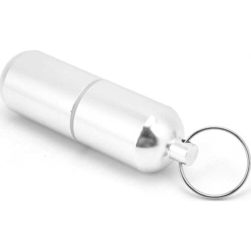 Edc Outdoor Fishing Camping Hiking Survival Aluminum Alloy Box Waterproof Keychain Holder Organizer for Outdoor