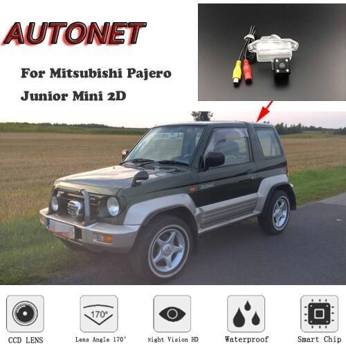 AUTONET HD Night Vision Backup Rear View camera For Mitsubishi Pajero Junior Mini 2D CCD/License Plate camera