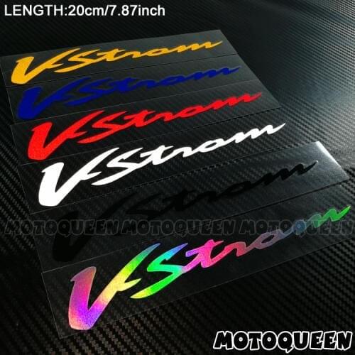 Motorcycle body Wheels Fairing Helmet Tank Pad decoration reflective Stickers Decals For SUZUKI Vstrom V-Strom DL 250 650 1000