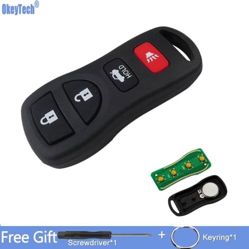 OkeyTech 4 Buttons 315mhz Replacement Remote Control Car Key for Nissan Quest Tiida Livina X-Trail Paladin 2003 2004 2005 2006