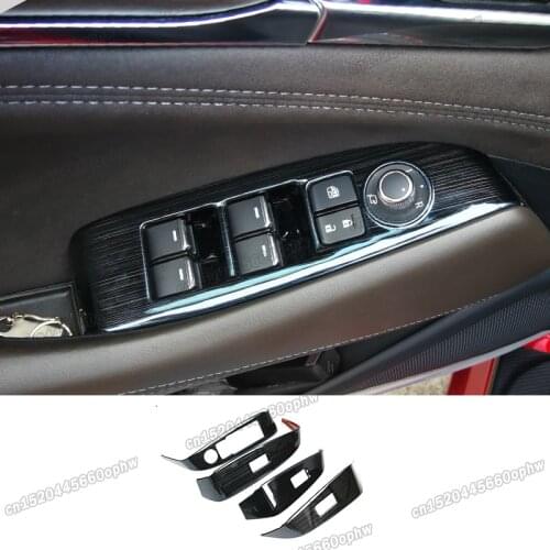 Lsrtw2017 Car Window Lifter Control Panel Trims for Mazda 6 Atenza Mazda6 2020 2021 2022 Parts Accessories Auto