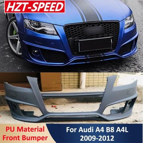 A4L Modify to ABT Style Car Body Kit PU Material Unpainted Front Bumper Protector For Audi A4 B8 2009-2012