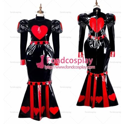 Sissy maid pvc dress lockable Uniform cosplay costume Tailor-made[G2178]