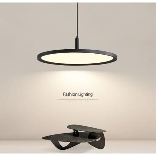 Modern restaurant chandelier simple and creative Nordic single head round minimalist office cashier front desk bar table lamp