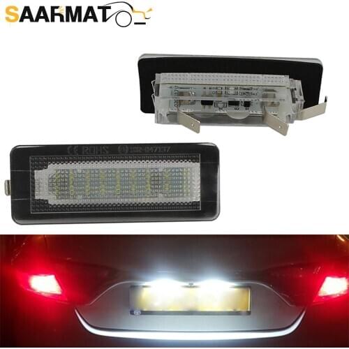 LED CANBUS No Error License Plate Light Base bulb for Benz Smart for Two Coupe Convertible 450 451 Number Plate lamp