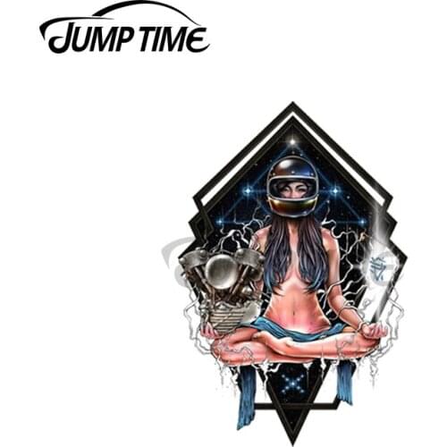 Jump Time 13 x 10cm For Winya No.69 Awake Goddess Yoga Retreat Car Stickers on Car Body Motorcycle Vinyl Decals Car Accessories