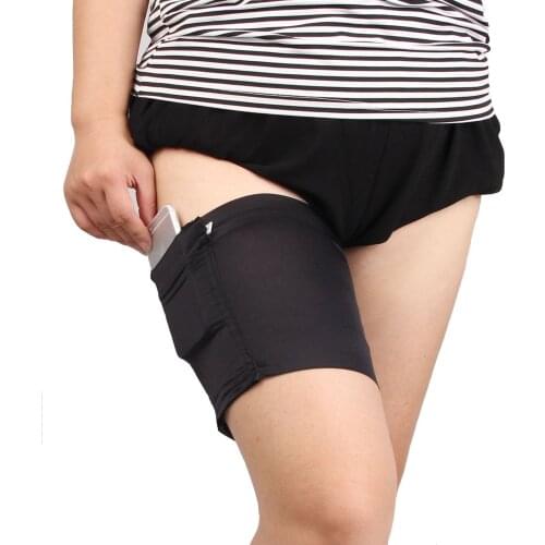 1PC Invisible Leg Warmers Inner Thighs Bands For Women Non-Slip Anti-Friction Silicone Socks Leg Warmer Mobile Phoneo Card Bag