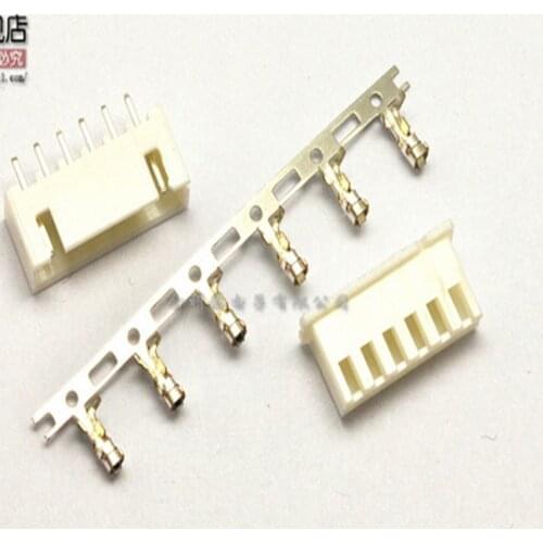 100Set/Lot PH2.0 2.0mm 6Pin 6P 180degree Straight needle Male Pin Header + Terminal + Female Housing Connector
