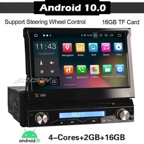 5188 Android 10 Car Stereo 1Din Universal Detachable DAB+ TPMS 4G DVD WIFI SatNav Autoradio Radio ODB RDS SWC DVB-T2
